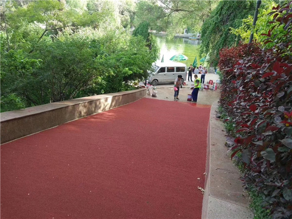 陇南彩色路面施工